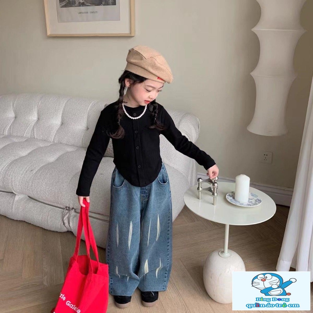 ~ Áo Thun Ôm Dáng Phong Cách Hàn Quốc Thời Trang Xuân Thu Mới Cho Bé Gái