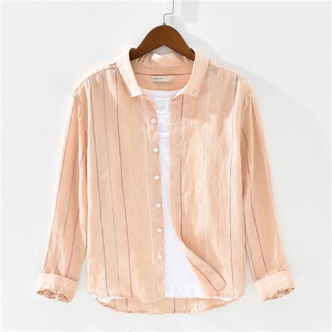 Áo Sơ Mi Nam Dài Tay Sọc Dọc 20% Thời Trang Nhật Bản