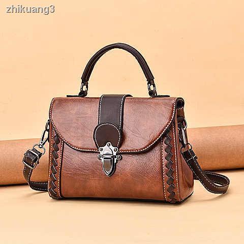 Túi Đeo Vai Bằng Da Thật Phong Cách retro Thời Trang 2023In Dành Cho Nữ Trung Niên