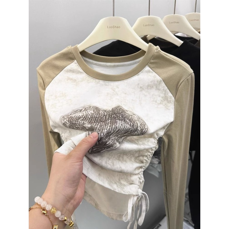 Áo Thun Tay Dài Phong Cách Thời Trang Thu Đông Mới Dành Cho Bé Gái