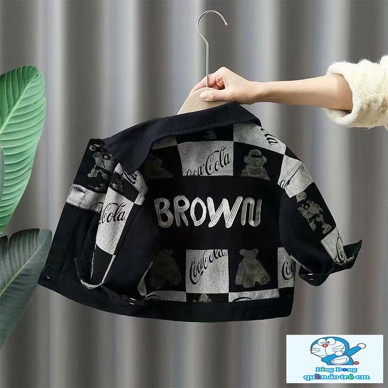 Áo Khoác denim Phong Cách Mới Cho Bé Trai