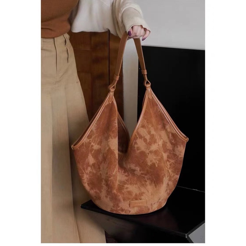 Túi Xách tote Vải Nhung Phong Cách retro Hàn Quốc Thời Trang Mới 2023