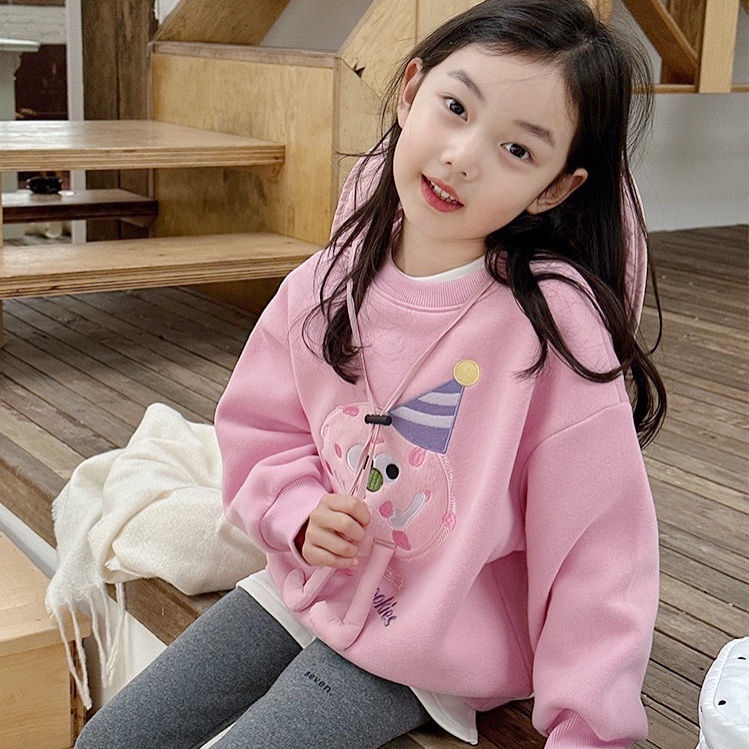 Áo Khoác sweatshirt Mới Dễ Phối Đồ Dành Cho Bé Gái