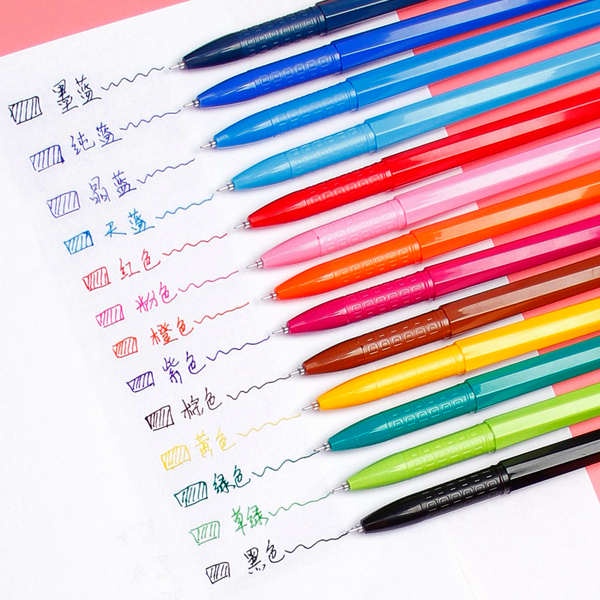 Chenguang set Bút Bi Nhiều Màu Ngòi 0.38 Có Giấy Ghi Chú agp62403