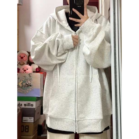 Billkong Áo Khoác cardigan Lông Cừu Màu Vàng Kem Có Khóa Kéo Phong Cách retro Cho Nữ