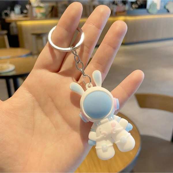Móc Chìa Khóa Hình Thỏ Không Gian Dễ Thương