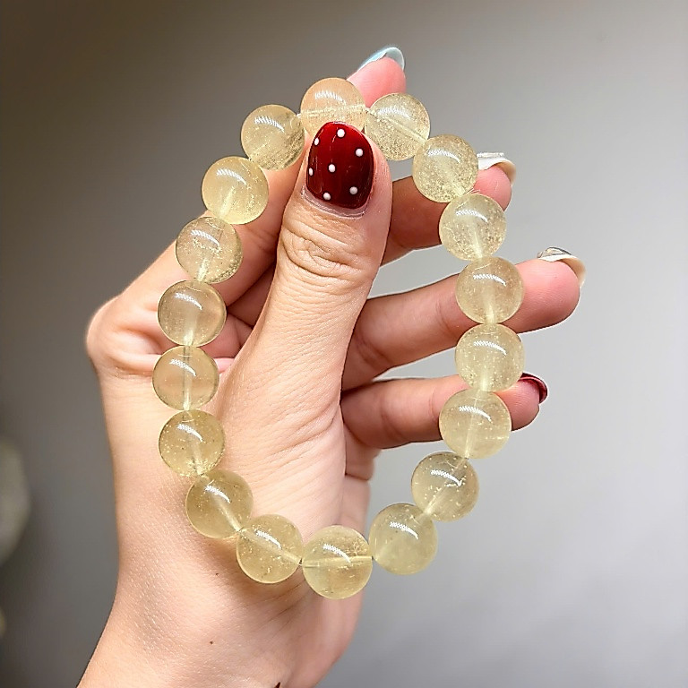 Vòng Tay Libyan Desert Glass – Thủy Tinh Sa Mạc Libya 11mm+ | Nature Maiden