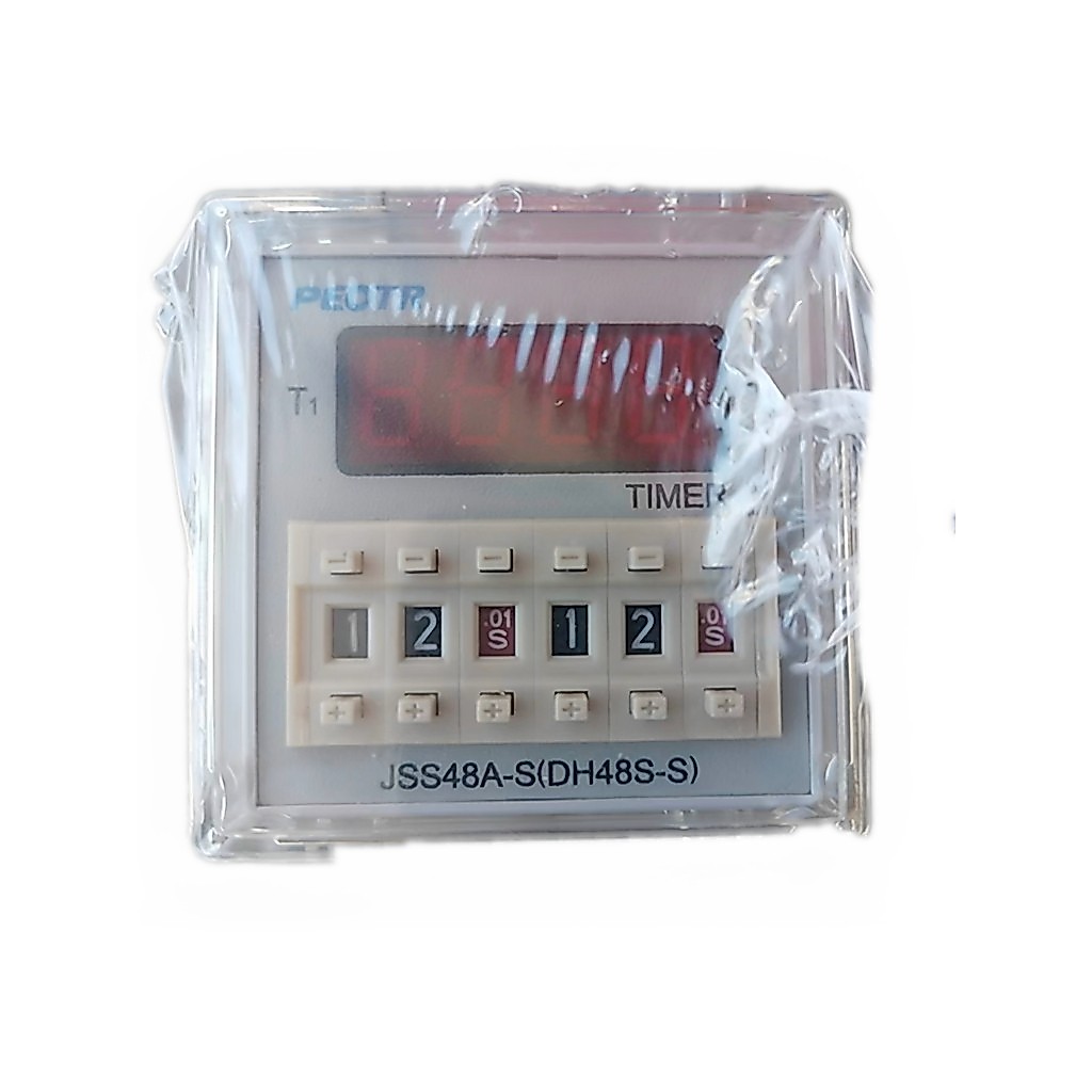 Rơle thời gian hiển thị kỹ thuật số PEOTR PEOTR DH48S-S JSS48A-S AC220V Chu kỳ Thời gian 24V