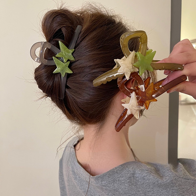 Kẹp Tóc Ngôi Sao Năm Cánh Cỡ Lớn Thời Trang Mùa Hè Cao Cấp Cho Nữ