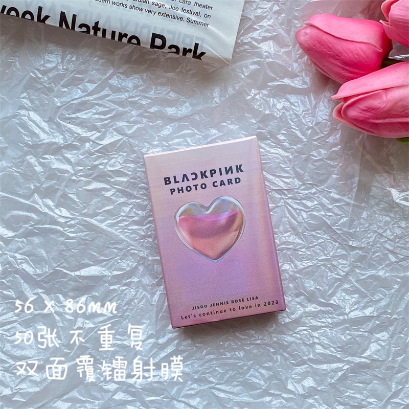 Kpop Blackpink Treasure EXO NMIXX IU LE SSERAFIM Twice I-DLE Straykids Flash Laser Photocard Lomo Card