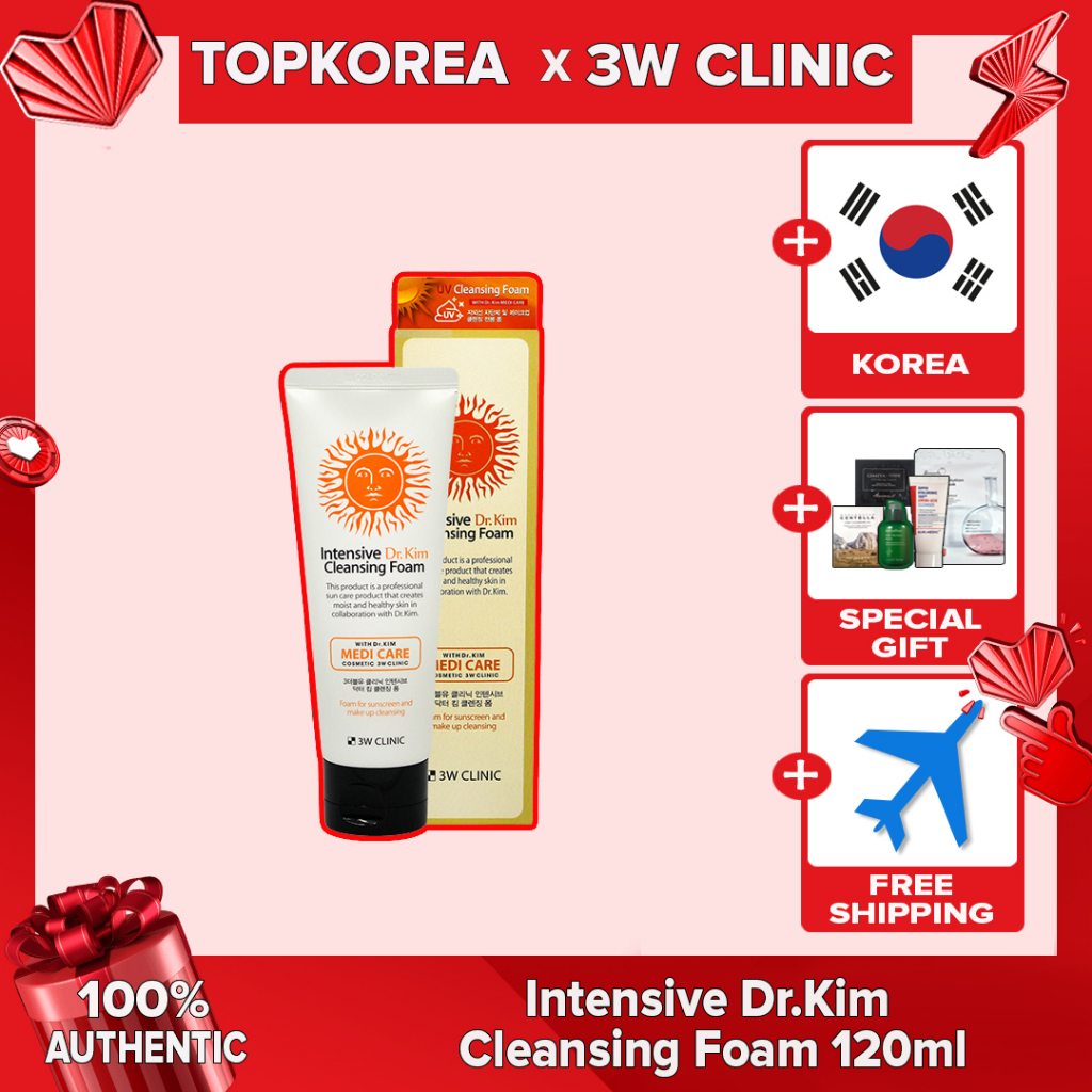 3W CLINIC ★Clinic 3W★ Bọt rửa mặt chuyên sâu Dr.Kim 120ml / TOPKOREA