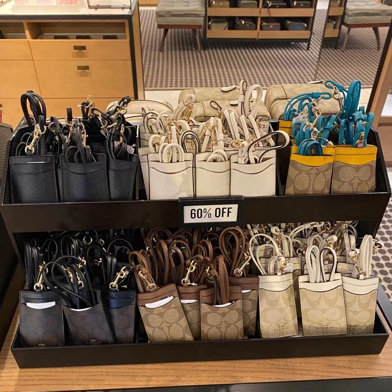 Dây Đeo Thẻ ID In Logo Coach Phong Cách Cổ Điển Giá Đỡ