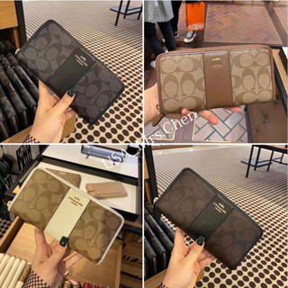 COACH F52859 Clutch Ví nữ Ví cầm tay dài Clip dài