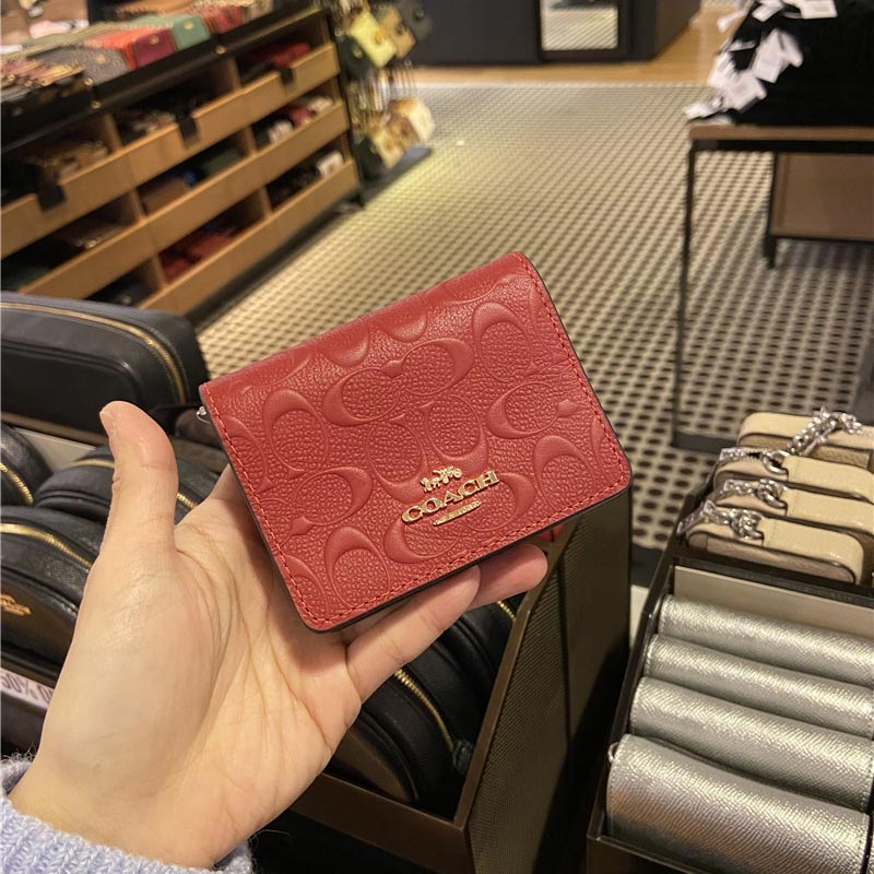 Coach Ví Đựng Thẻ Có Dây Xích c8677