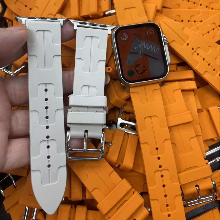 Dây đeo silicon Sản Phẩm Chất Lượng Cho Apple Watch 9 8 Ultra 7 6 SE 5 4 3 49mm 41mm 45mm 44mm 40mm