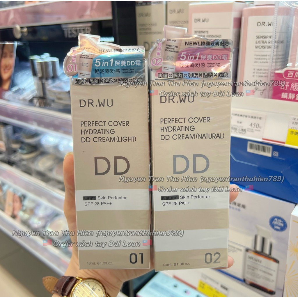 [Date 2028] Kem nền makeup DR.WU DD CREAM 5in1 tuýp 40ml