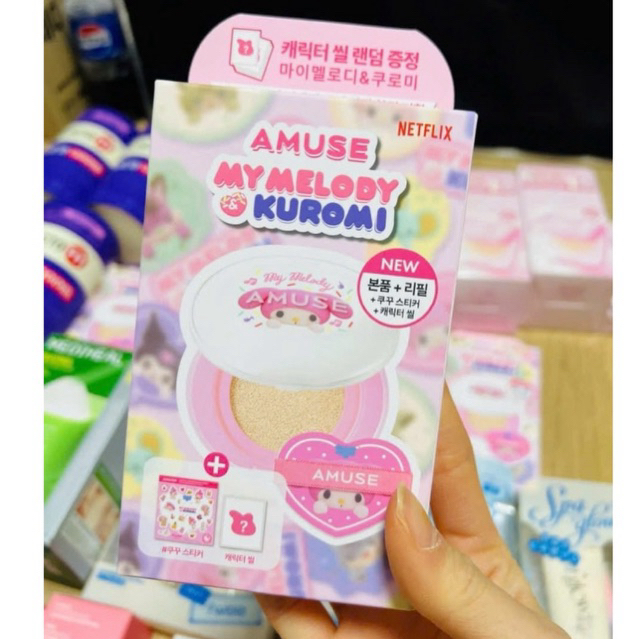 [Oliveyoung] Set cushion Amuse x Melody fullsz lõi + refill