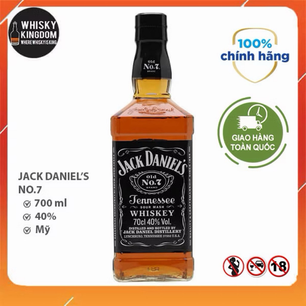 Whiskey Jack Daniels No7. 700ml / 40%