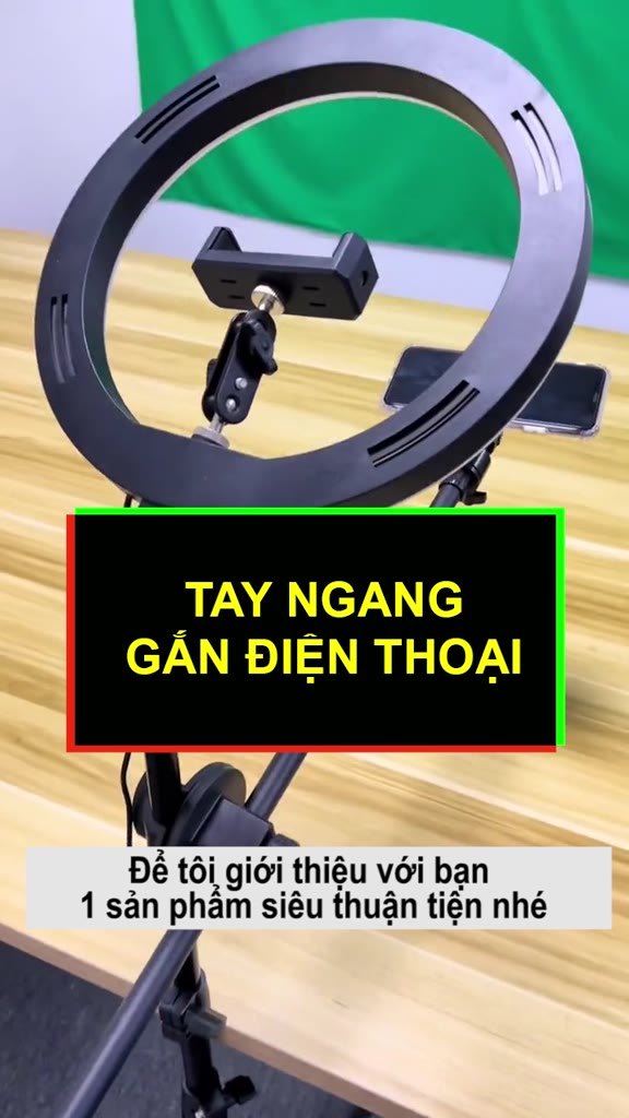 Giá đỡ, tay treo ngang 360, gắn điện thoại chụp ảnh, livestream, quay video dài 65cm, chân đỡ cao 200cm | BigBuy360 - bigbuy360.vn