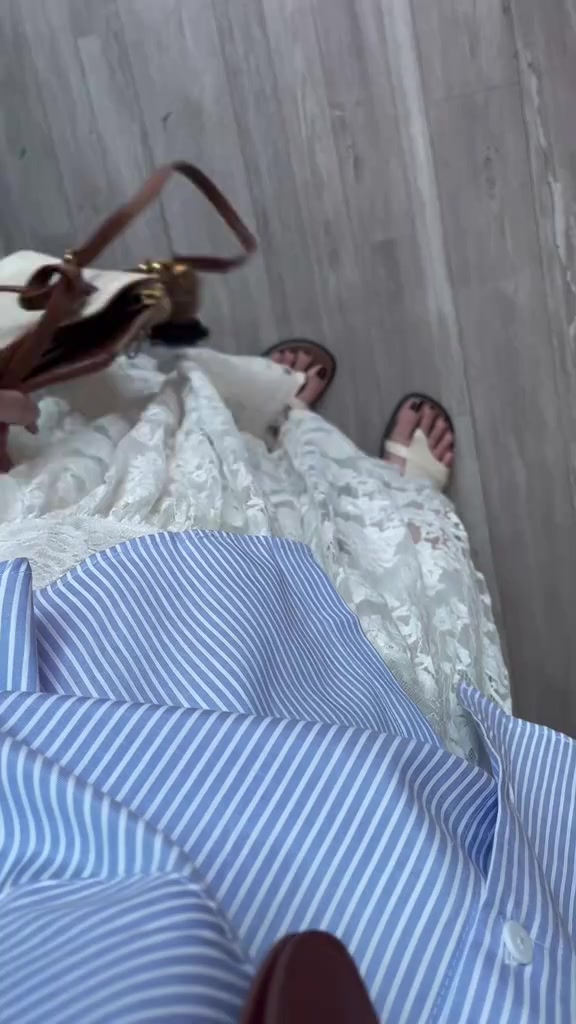 CHÂN VÁY REN HOA ĐUÔI CÁ DÁNG DÀI TRONG SUỐT CHÂN VÁY REN ĐI BIỂN | BigBuy360 - bigbuy360.vn