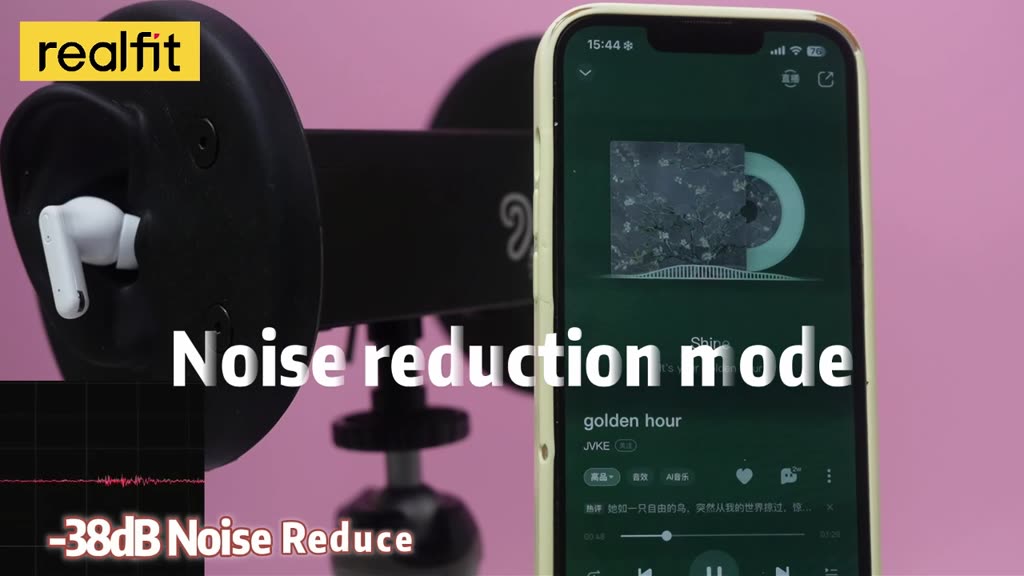 [Điều khiển ứng dụng] Tai nghe Bluetooth Realfit F3 Ultra -45dB ANC khử tiếng ồn Tai nghe nhét tai TWS có Mic 360° Âm thanh không gian IPX5 Điện tử chống nước | BigBuy360 - bigbuy360.vn