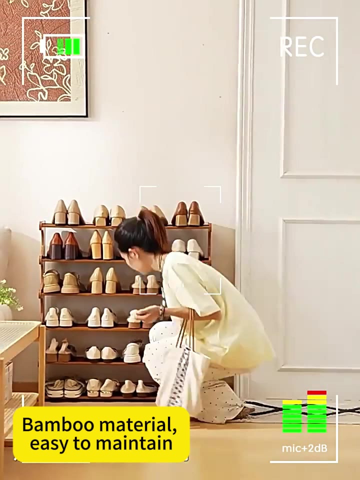 【Giao hàng trong 4 giờ】Giá để giày tre Kệ trưng bày​ bằng gỗ Kệ giày đa tầng​ Giá đựng đồ đa năng gỗ tủ giày chống bụi | BigBuy360 - bigbuy360.vn