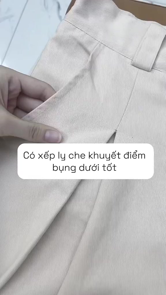 Quần Kaki Xếp Ly Ống Rộng MIAA Vải Đẹp Mềm Thoáng Mát, Quần Kaki Ống Rộng Basic Cạp Trễ Phong Cách Châu Âu | BigBuy360 - bigbuy360.vn