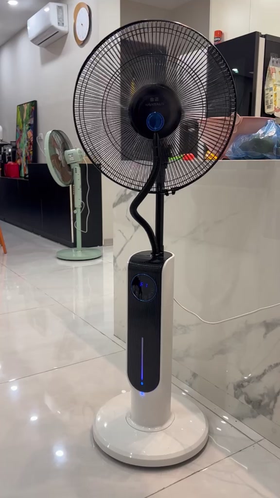 Quạt Điều Hòa Phun Sương Dung Tích 2000ml, Quạt Hơi Nước Mát Dịu Tạo Ion Âm Kháng Khuẩn | BigBuy360 - bigbuy360.vn