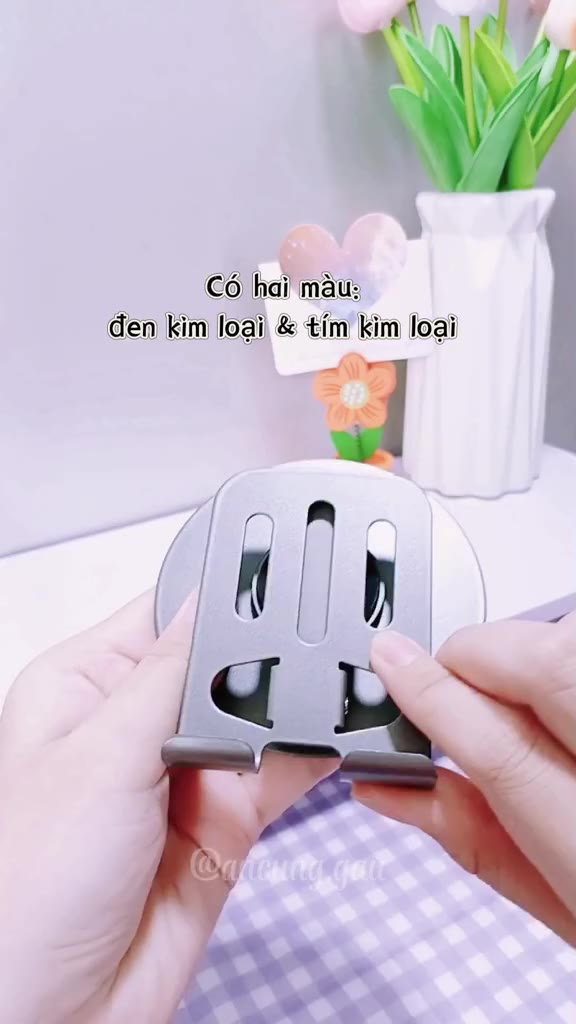 Giá kệ đỡ điện thoại cao cấp xoay 360 độ để bàn xem phim livestream gấp gọn cho điện thoại máy tính bảng | BigBuy360 - bigbuy360.vn