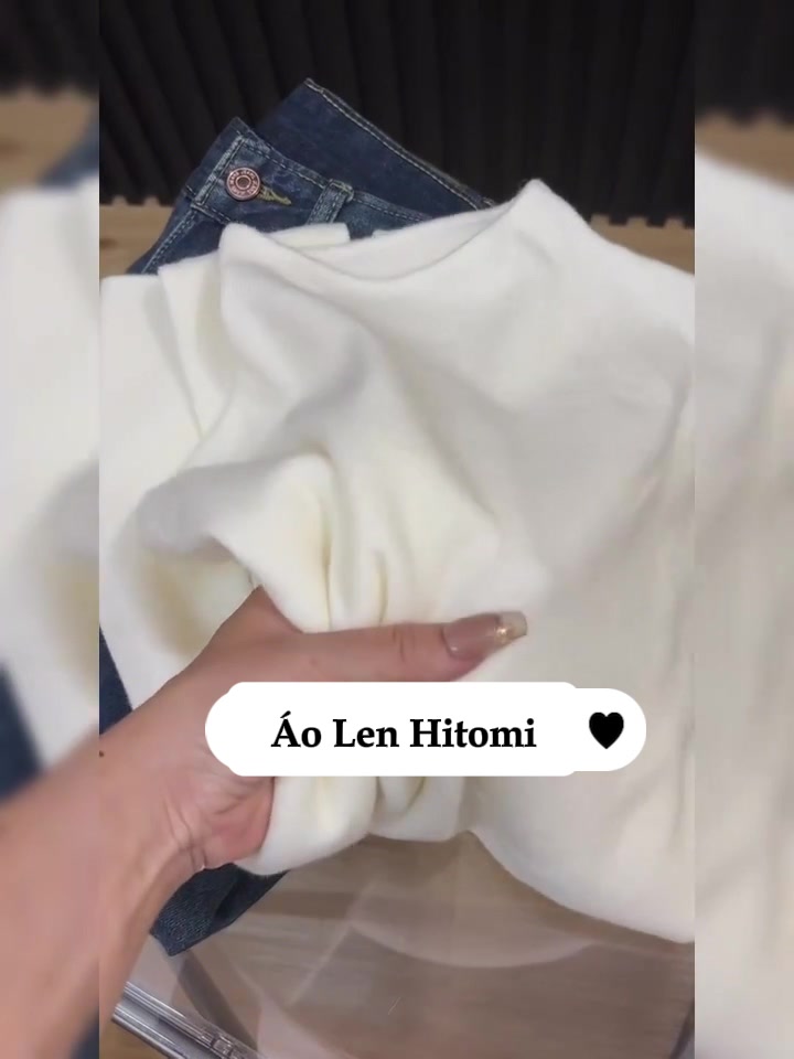 Áo len nữ dài tay Hitomi vải len lông thỏ mềm mại giữ nhiệt. Áo len nữ thu đông cổ ba phân ấm áp thời trang HEBE | BigBuy360 - bigbuy360.vn