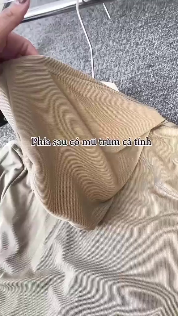 Áo Thun Tăm Dài Tay Nhún Eo Phối 2 Lớp Có Mũ Khóa Kéo Trước BigSize MiSoul, Áo Dài Tay Mix Viền Trắng 363 | BigBuy360 - bigbuy360.vn