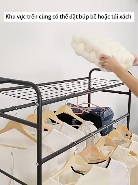 OLife Giá treo quần áo chất lượng cao Kệ treo quần áo Chống gỉ Sào treo quần áo Di chuyển dễ dàng | BigBuy360 - bigbuy360.vn