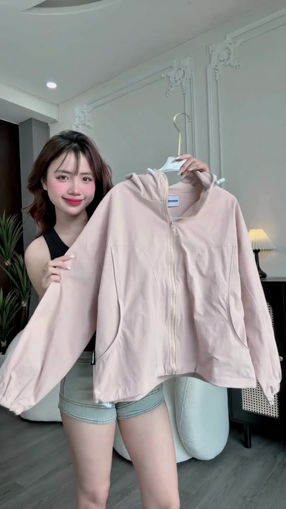 Áo Khoác Gió Nữ Lucie Chống Nắng Chống Mưa Thoáng Mát - Phong Cách Hàn Quốc Thanh Lịch, Mát Mẻ Suốt Ngày - Chống tia UV | BigBuy360 - bigbuy360.vn