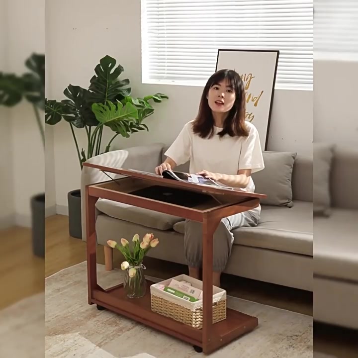 Giảm 90% Bàn Trà Đa Năng Có Bánh Xe ,Bàn Làm Việc chất liệu gỗ sồi,Phòng khách, phòng làm việc | BigBuy360 - bigbuy360.vn