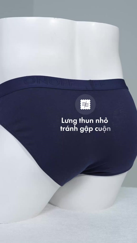 Combo 3 quần lót sịp nam tam giác brief Cotton Spandex lành tính mềm mịn thấm hút nhanh - ONOFF 18UQ24A316 | BigBuy360 - bigbuy360.vn