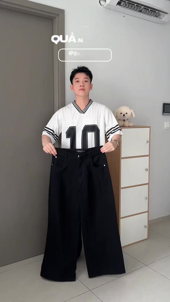 Quần Jean Đen Form Suông Rộng GODMOTHER Quần Jean Cạp Trễ Ống Suông Nam Nữ Unisex Thoải Mái | BigBuy360 - bigbuy360.vn