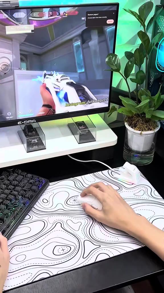 Chuột Không Dây Gaming Attack Shark X1 PAW3395 Pro, 40.000 DPI Dock Sạc LED RGB, Chuyên Game FPS | BigBuy360 - bigbuy360.vn