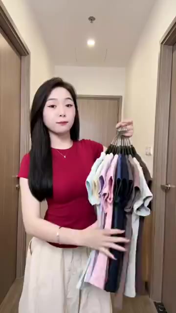 Áo thun nữ thắt eo ôm body chất thun cotton Hàn Quốc co dãn mát mẻ 12 Tháng Sáu.clothing-MA 208 | BigBuy360 - bigbuy360.vn