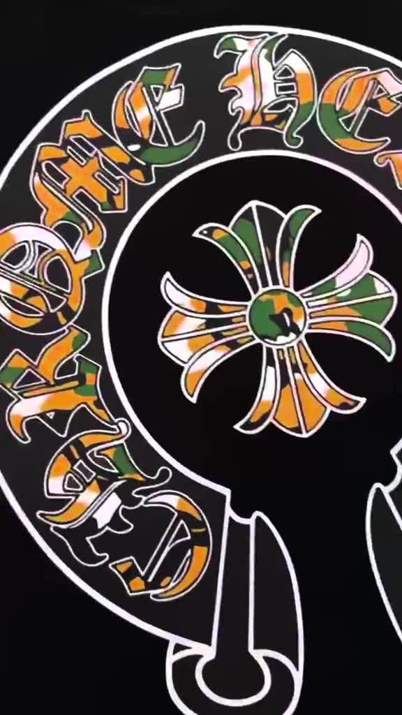 Bộ cộc tay CHROME HEARTS LOGO MÓNG NGỰA vải cotton cao cấp thời trang form rộng unisex | BigBuy360 - bigbuy360.vn