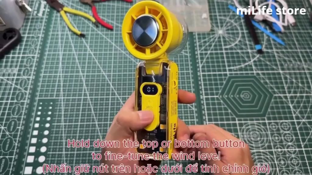 Quạt cầm tay băng lạnh100 cấp độ gió miLife F9P/ F11/ F16/ K75 | BigBuy360 - bigbuy360.vn