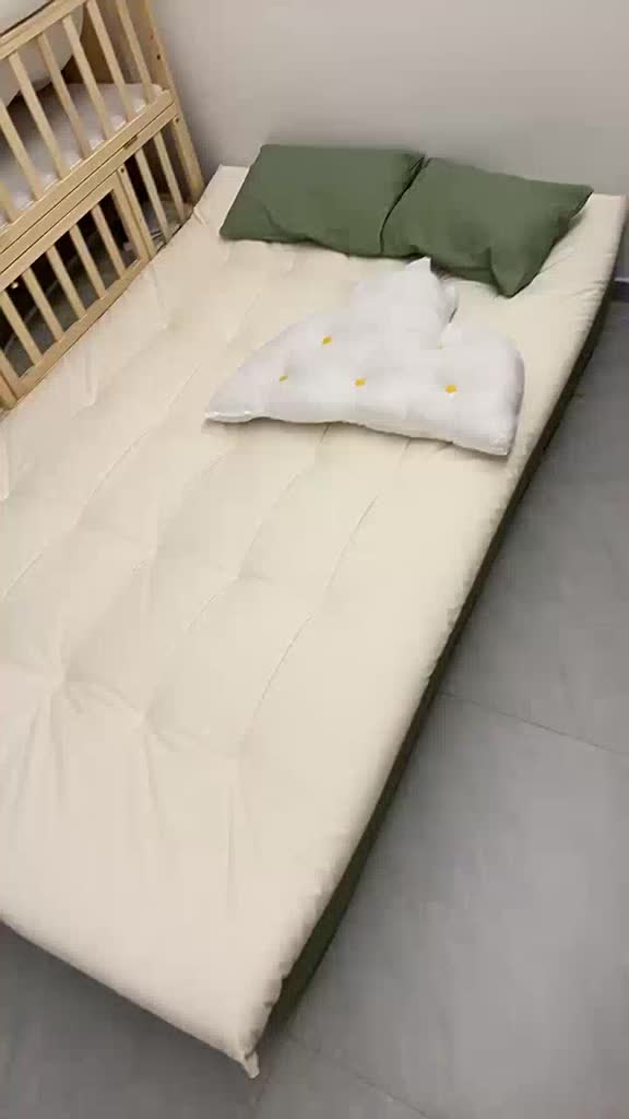 ALVIN Ghế Sofa Đôi Phòng Khách Kiểu Gấp 150cm Phong Cách Kem Đệm Bông Sữa 2025 Ghế Sofa Giường 3in1 | BigBuy360 - bigbuy360.vn