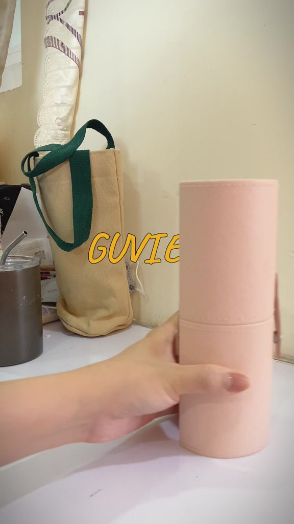 Bộ cọ trang điểm cá nhân GUVIET gồm 12 cọ màu hồng tím kèm theo túi đựng ( mẫu mới) | BigBuy360 - bigbuy360.vn