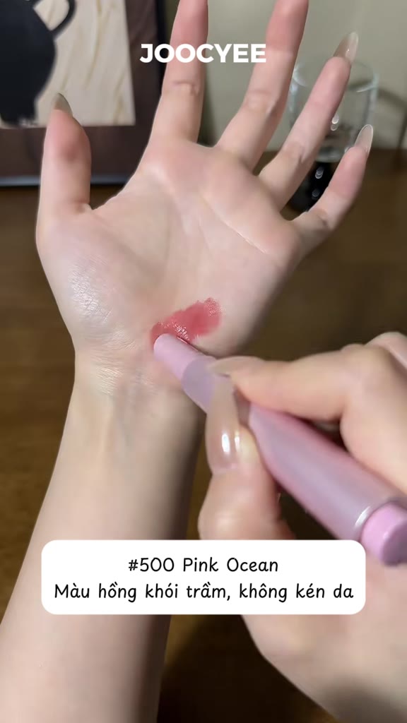 Son bấm bóng peptide JOOCYEE Lasting Glossy Rouge dưỡng ẩm căng bóng pha lê, mượt môi trong suốt lâu trôi | BigBuy360 - bigbuy360.vn