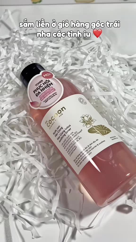 Nước hoa hồng sen Hậu Giang Cocoon giúp phục hồi, cấp ẩm và làm dịu da 140ml Duduhouse | BigBuy360 - bigbuy360.vn