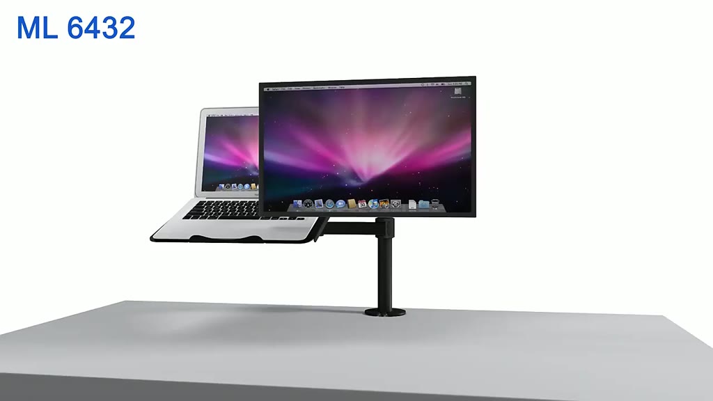 Giá Treo Màn Hình 17-34 Inch Kèm Giá Đỡ Laptop / Tải Trọng 8Kg | BigBuy360 - bigbuy360.vn