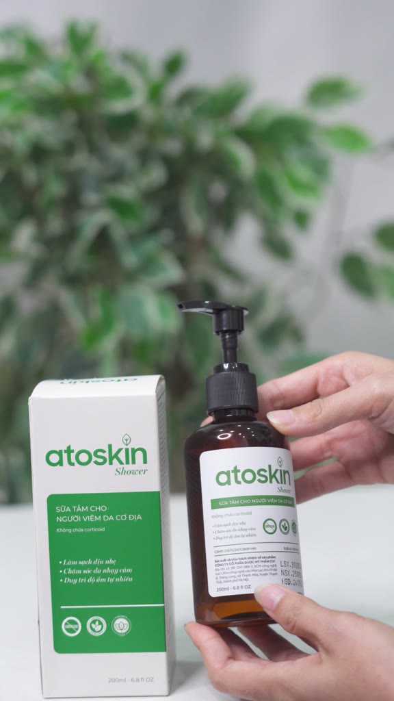 Sữa Tắm Viêm Da Cơ Địa Atoskin Shower 200ml - Hỗ Trợ Giảm Mẩn Đỏ, Giảm Ngứa Ngáy Giúp Da Khoẻ | BigBuy360 - bigbuy360.vn