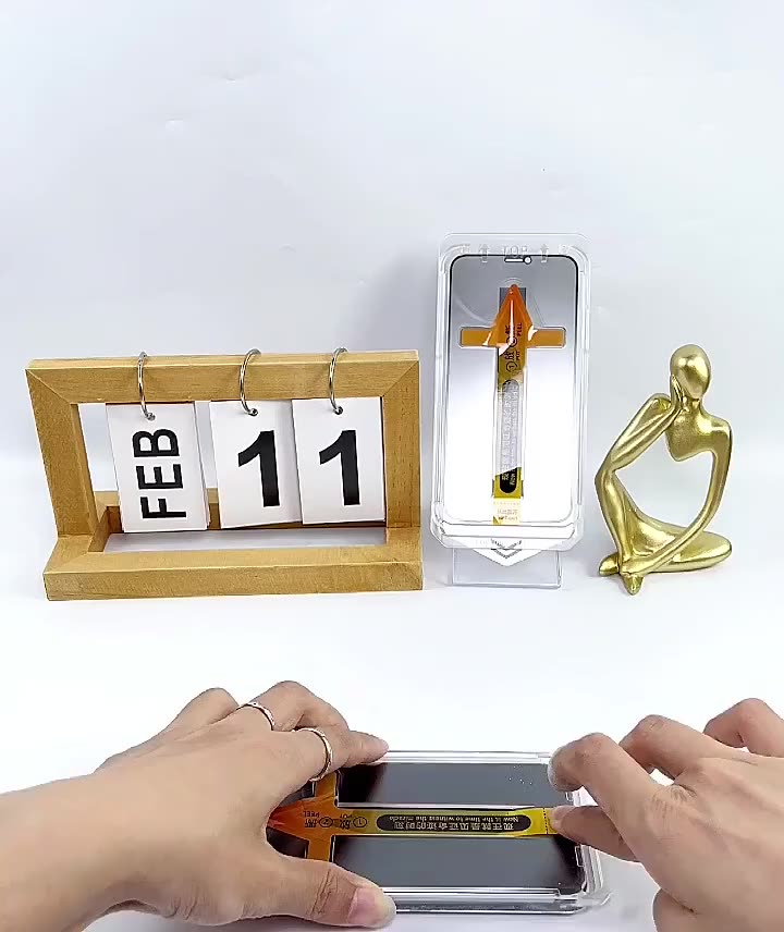 Kính Cường Lực iPhone Magic Box Khung Tự Dán,Tự Hút Bụi, Chống Nhìn Trộm Cho iPhone X/XS/XR/11/12/13/14/15/16/17Pro/Max | BigBuy360 - bigbuy360.vn