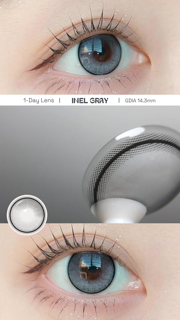 (I-SHA) Kính áp tròng ̣(lens) giãn tròng hack mắt to 1 ngày INEL Lens - VF Lens | BigBuy360 - bigbuy360.vn