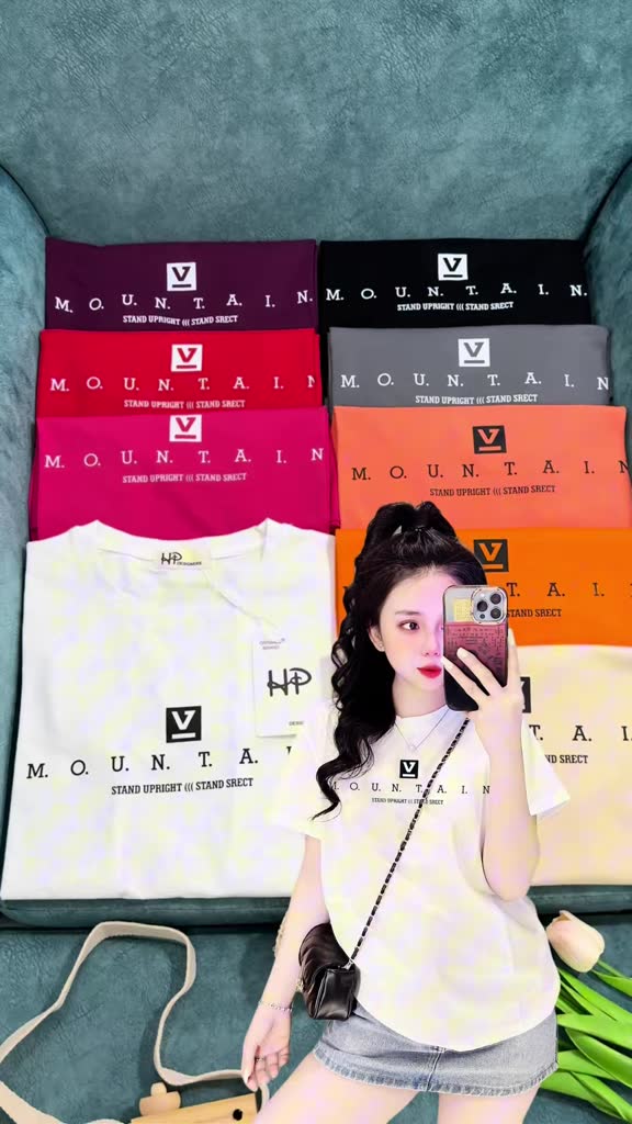 [40~70kg] Áo Thun Thái Nữ Cotton 100% [Mountian], Mềm Mịn Mát Phong Cách, Cá Tính, Độc Đáo [Mã A53] Happy Boutique | BigBuy360 - bigbuy360.vn