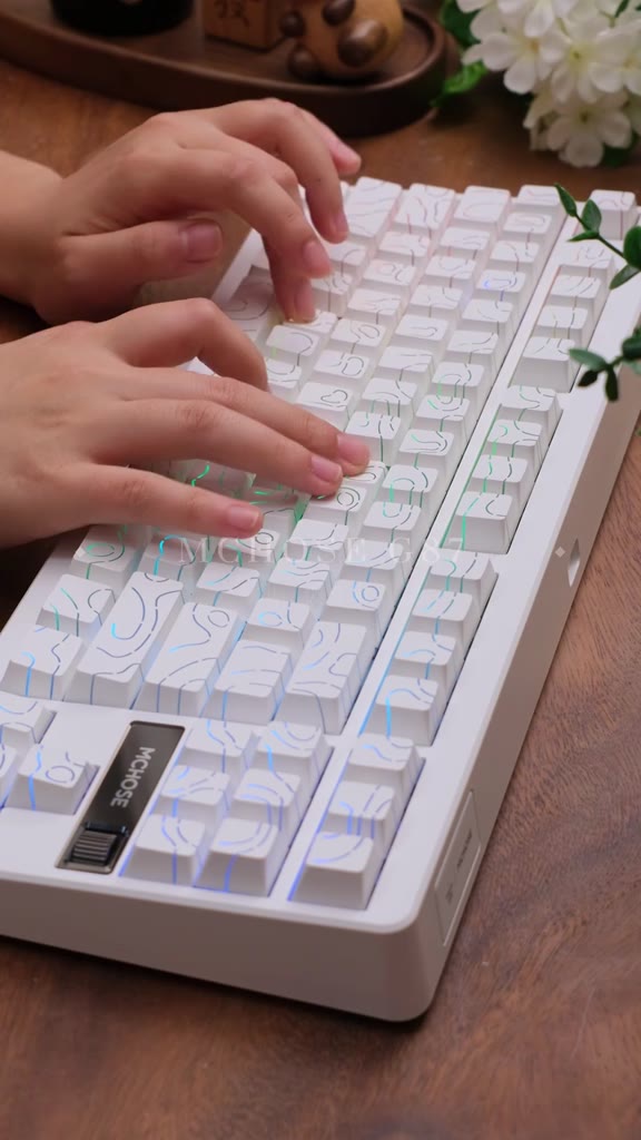 [HÀNG SẴN] Bàn phím cơ Mchose G87 Pro 3 modes , núm xoay ,mạch xuôi, led rgb, hostswap, gasket mount, keycap double shot | BigBuy360 - bigbuy360.vn